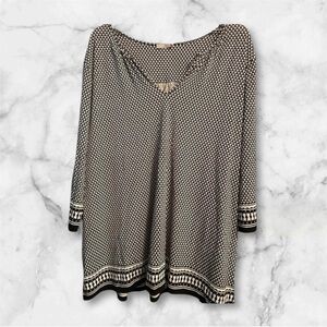 DALIA EUC WOMENS TOP SHIRT BLOUSE BLACK SUMMER SPRING CASUAL PLUS SIZE 3X